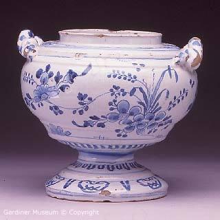 Jar with chinoiserie designs