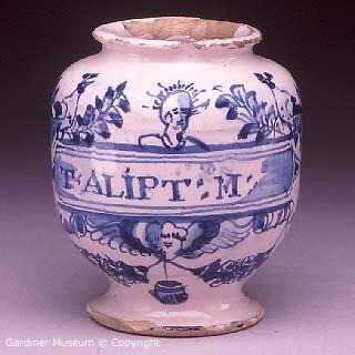 Drug jar inscribed 'T. ALIPT: M.'