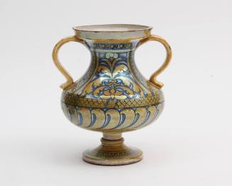 Two-handled vase with palmette motif
