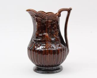 Pitcher with Beaver and Leaves