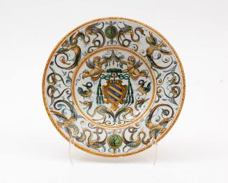 Plate with the arms of a Contarini bishop