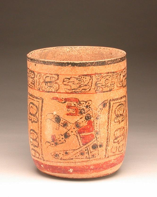Cylindrical Vase with Transformation Figures