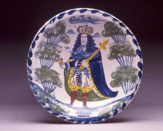Charger with portrait of Charles II