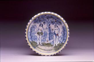 Charger with Adam and Eve