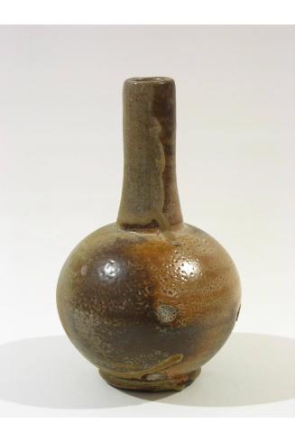 Brown Globular Vase