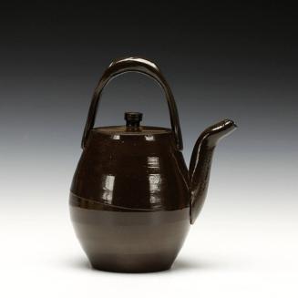 Black Salt Teapot