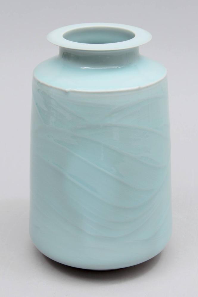 Vase with Wave Design