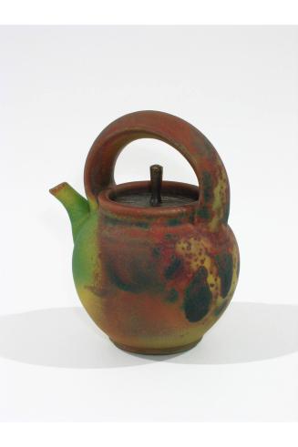 Teapot with Green Glaze