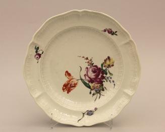 Plate with flowers