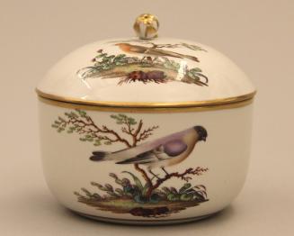 Sugar bowl with ornithological design
