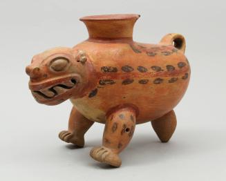 Jaguar effigy tripod vessel
