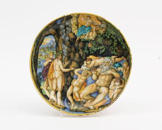 Dish with a mythological scene
