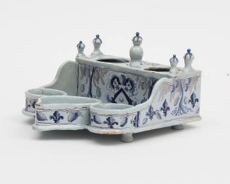 Inkstand and desk tidy with chinoiserie