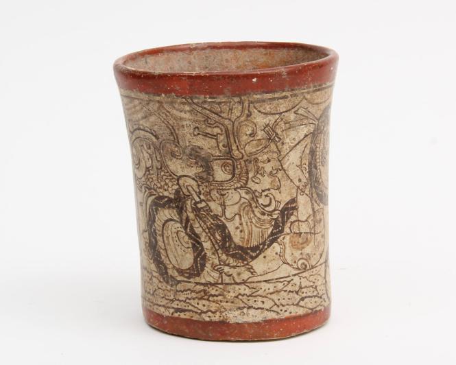 Codex-style cylindrical vase