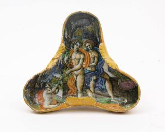 Moulded dish with mythological scene
