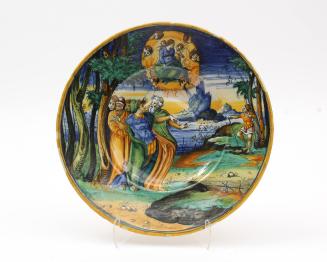 Plate with allegory on the meaning of time