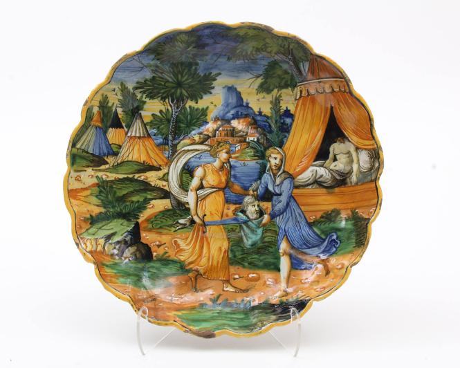 Moulded dish with Judith and Holofernes