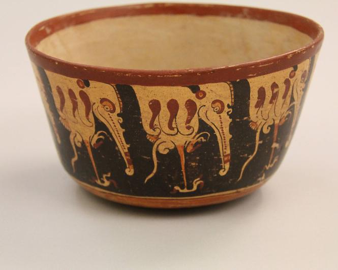 Bowl with cormorants