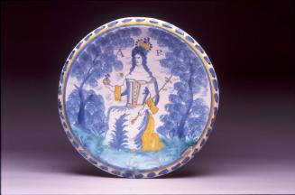 Dish commemorating Anne (r. 1702-1714)