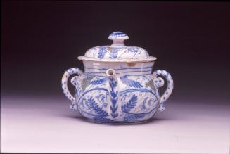 Posset pot with grapes