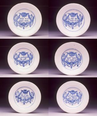 Set of "Merry Man" plates