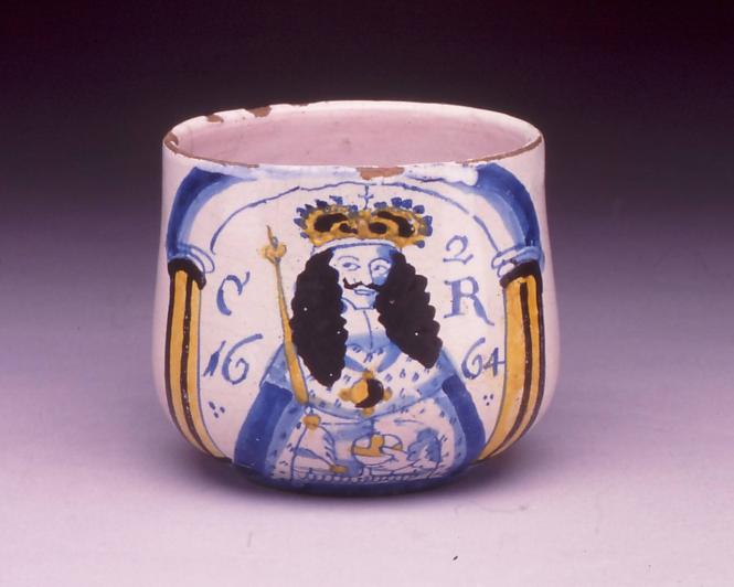 Cup with Charles II (r. 1660-1685)