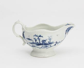 Sauceboat with One Porter Landscape pattern