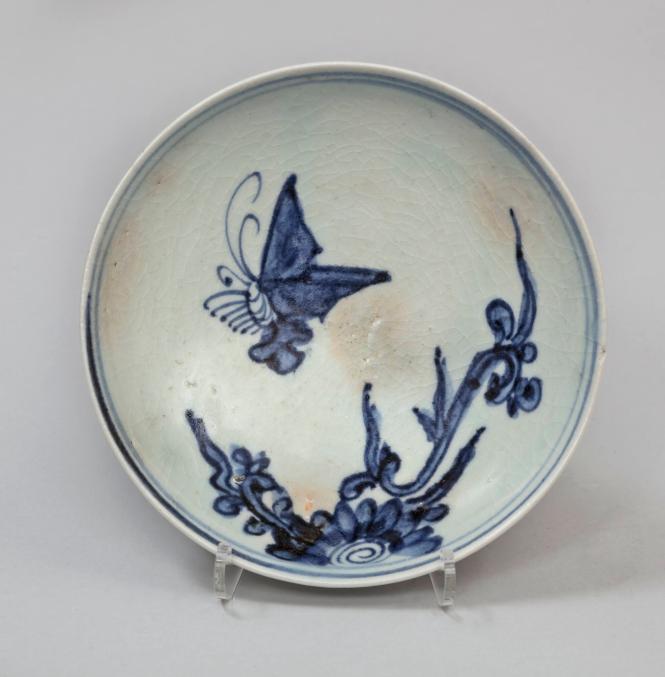 Dish with Butterfly and Flower