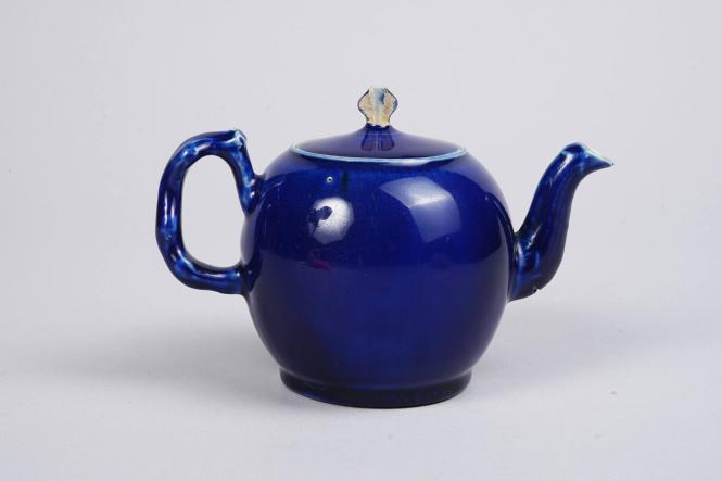 Teapot with Blue Ground