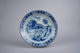 Charger with Two Swans