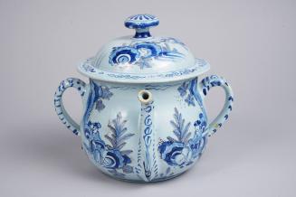 Posset Pot with Chinoiserie