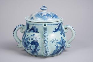 Posset Pot with Chinoiserie