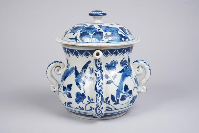 Posset Pot with Birds