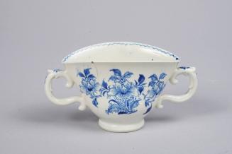 Two-handled Cup with Floral Decoration