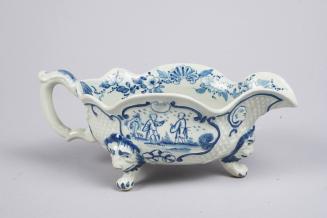 Sauceboat with Figures and Landscapes