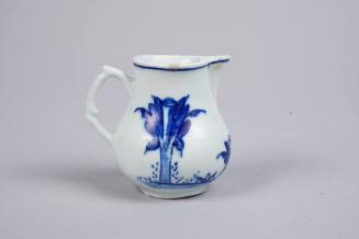 Jug with Banana Tree Stork and Fence Pattern