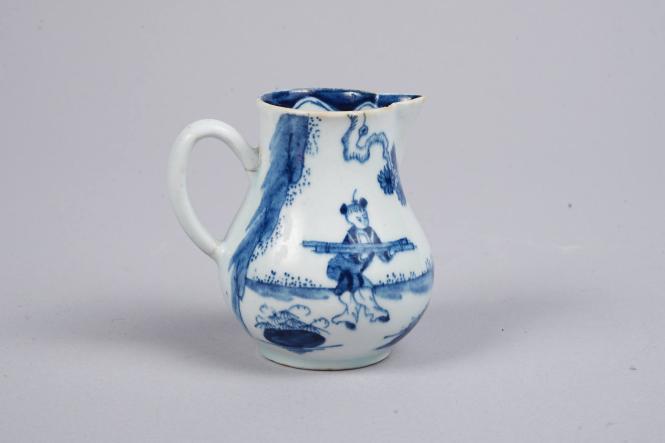 Milk Jug with Golfer and Caddy