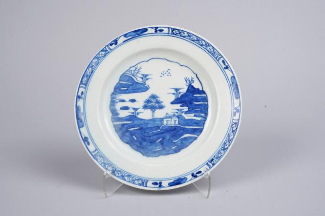 Plate with Island Hut