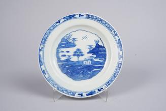 Plate with Island Hut