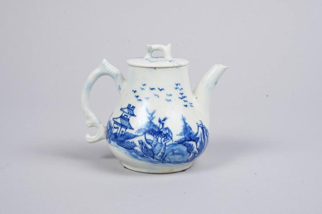 Teapot with Chinese Landscape