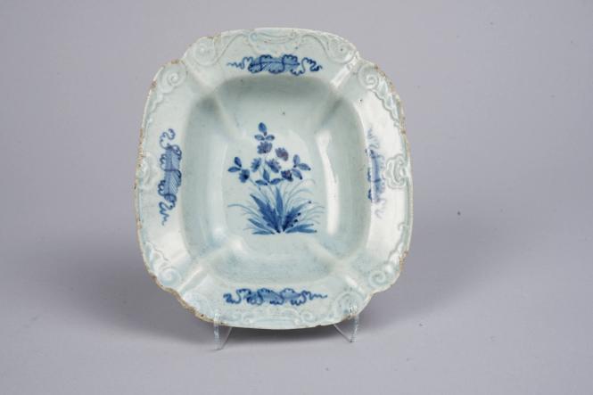 Rectangular Dish with Leafy Plant