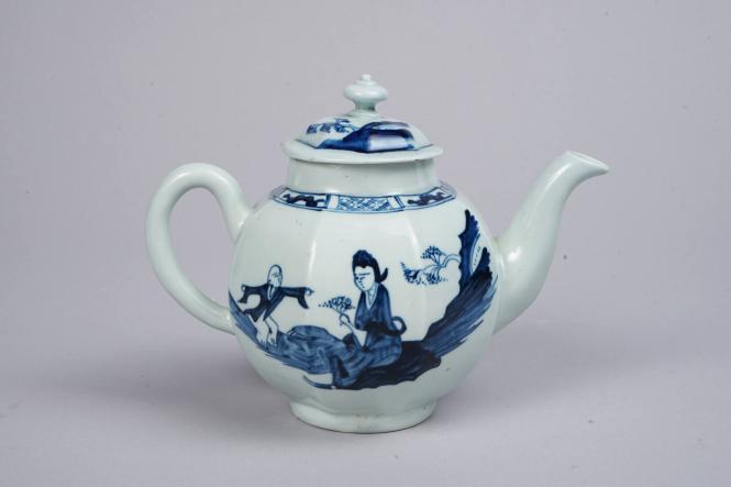 Teapot with Jumping Boy Pattern