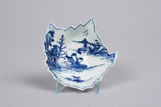 Leaf-shaped Pickle Dish with HOuses
