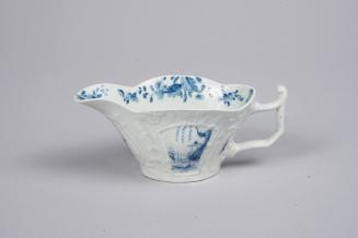 Sauceboat with Prunus, Tree and Fisherman Pattern