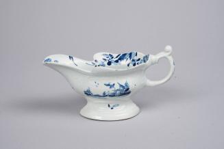 Sauceboat with Sinking Boat Fisherman Pattern