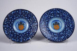 Pair of Plates with the Spada Family Arms