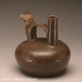 Whistling bottle with bridge handle